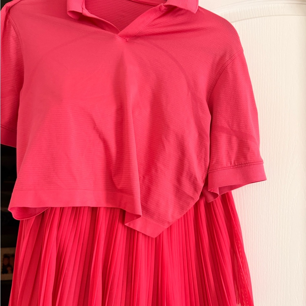 Lululemon Tennis Set- Pink Mini Skirt and Crop Top - Picture 6 of 12
